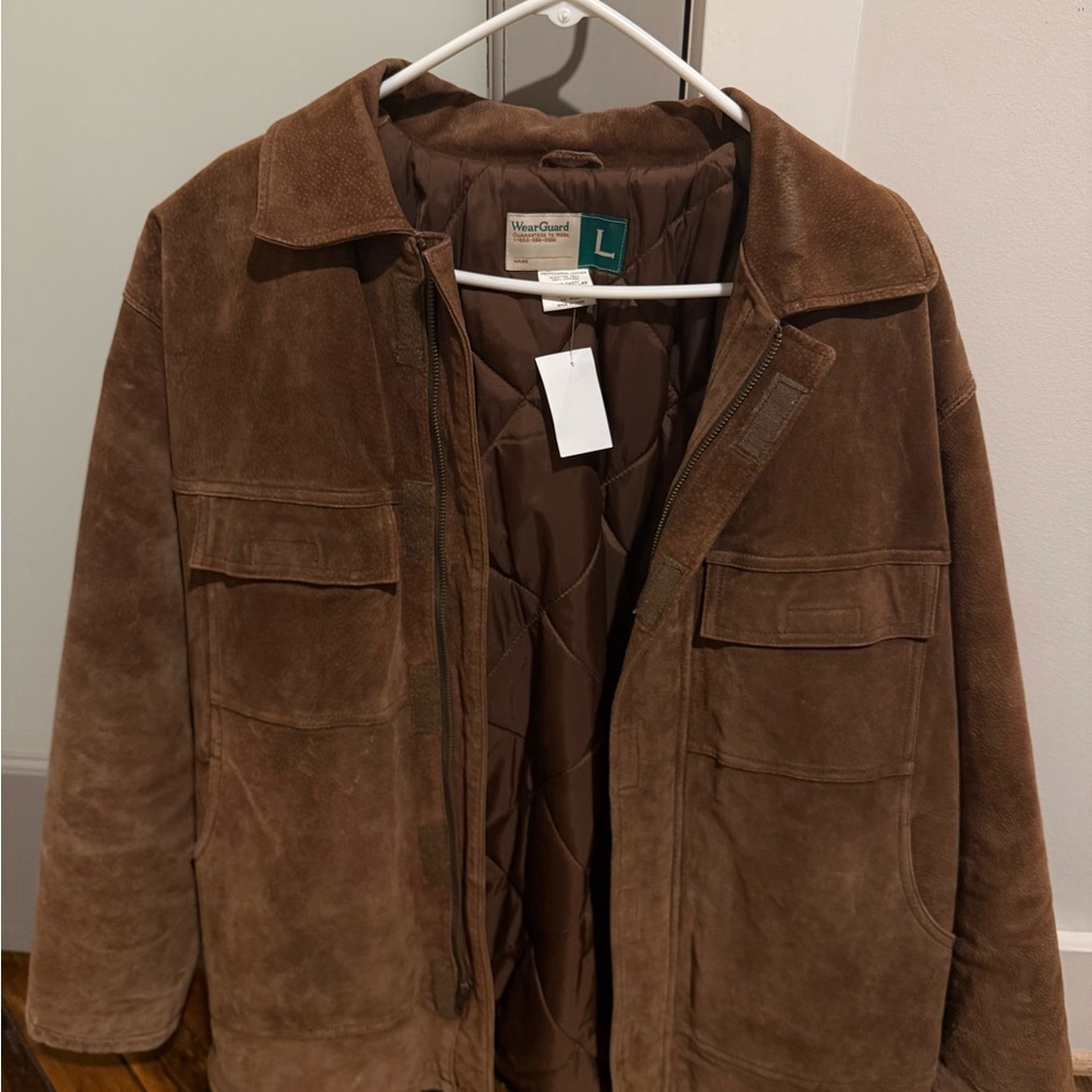 100% Leather WearGuard Men's Jacket Size Large